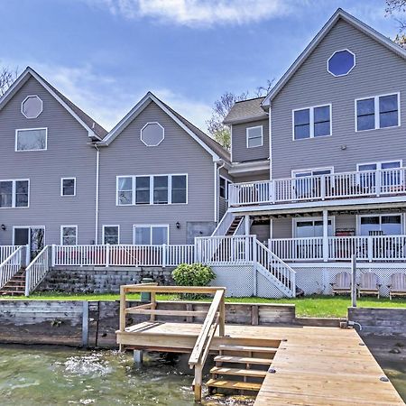 Waterfront Seneca Lake House Fire Pit And Boat Dock Geneva Exterior foto